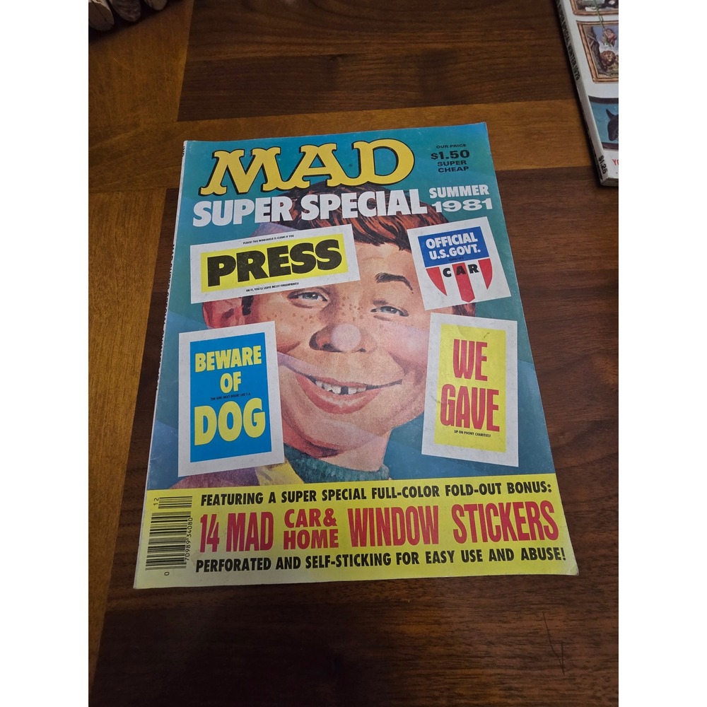 Vintage‎ MAD Magazine Super Special Summer 1981 Official U S Govt. Car